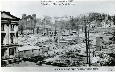 Bangor Fire Ruins 1911 Maine Memory Network