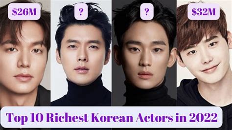Top 10 Richest Korean Actors In 2022 Top 10 Richest Korean Actors