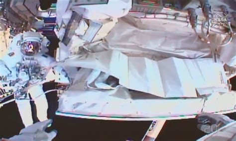 Cosmic rays are high energy charged particles, originating in outer space. Spacewalking astronauts close to fixing cosmic ray ...