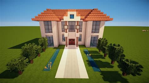 Großes modernes minecraft haus mit pool bauen tutorial haus 59ich möchte euch gerne mein modernes. MINECRAFT VILLA / HERRENHAUS bauen TUTORIAL [HAUS 107 ...