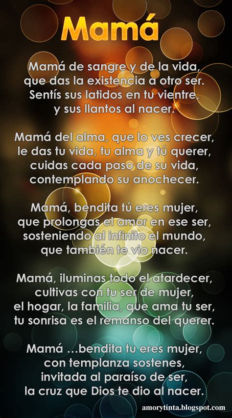 Amor Y Tinta Im Genes Con Poemas Para El D A De La Madre