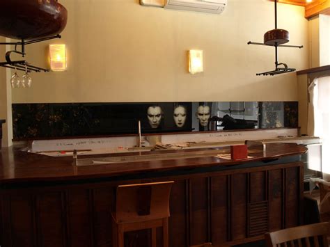 But it's humble no longer. Kitchen splashbacks and glass wall panels