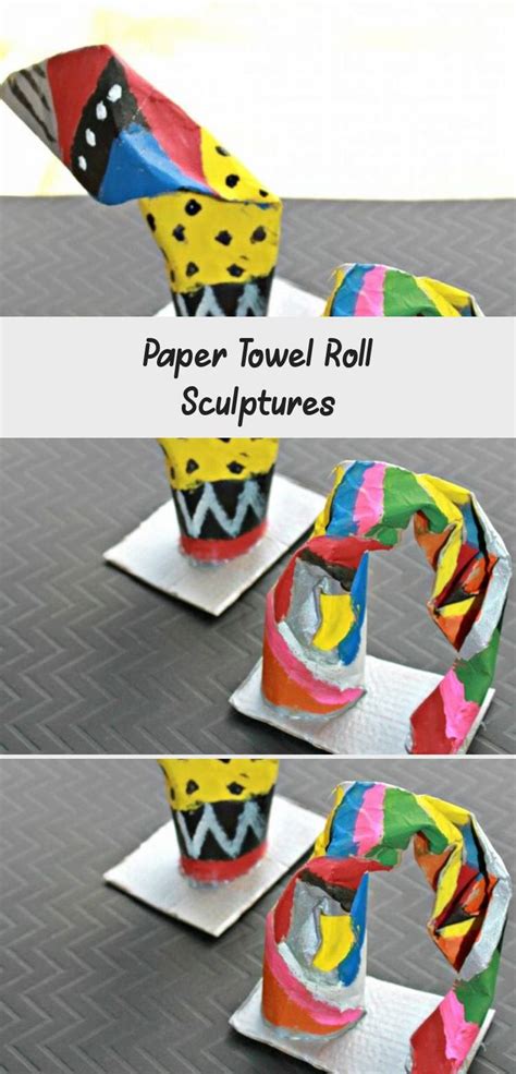 Paper Towel Roll Sculptures 2020