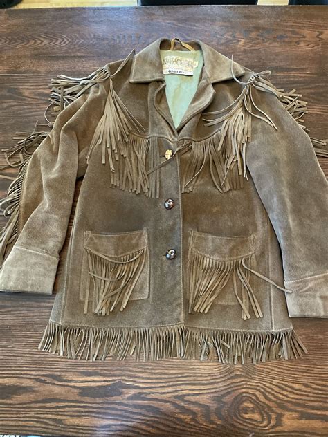 Vintage Suede Leather Fringe Western Jacket By Schott Gem