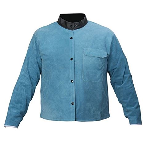 Buy Heat Resistant And Flame Resistant Leather Welding Jacket For Mig Tig