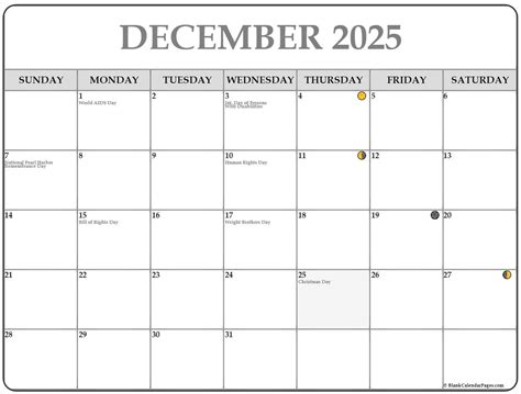 December 2025 Lunar Calendar Moon Phase Calendar