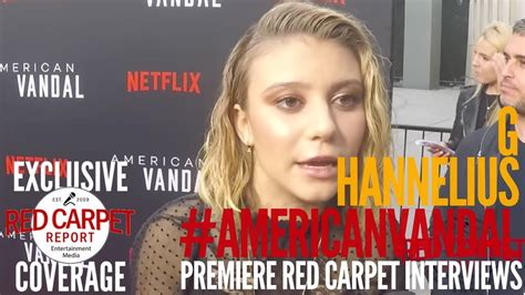 G Hannelius Interviewed At Netflix Premiere Of American Vandal Nowstreaming Youtube