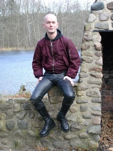 Leather Army And Skin Blackleatherskinnrw Punkerskinhead Shaved Head