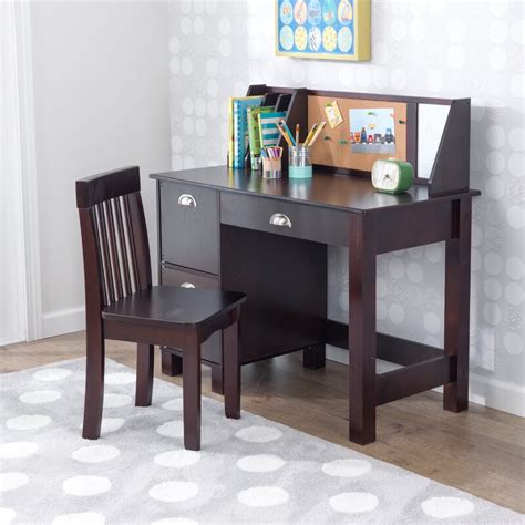 Children's study desk and a chair is a unique chair designed to give your kid a comfortable study time. KidKraft Kids 35.75" Writing Desk with Hutch and Chair Set ...
