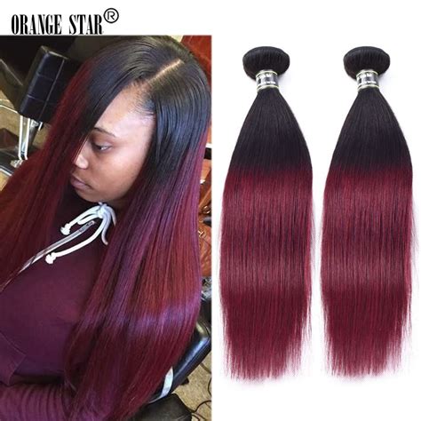 Black people with red hair aren't a myth, but the combination of fine features and red locks is almost mythical in its beauty. 1B Burgundy Two Tone Ombre Indian Hair Extensions 4 ...