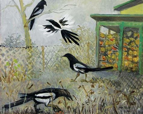 Per Krohg 1889 1965 Magpies At Hvaler Illustrations And Posters