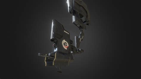 Combine Ceiling Turret Half Life 2 Rtbr Mod 3d Model By Fearell