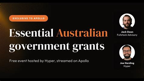 essential australian government grants apollo events youtube