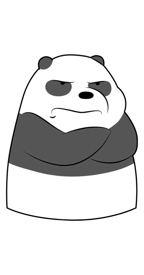 Hey Dont Offend Panda Sticker With Upset Panda From A Cool Animated