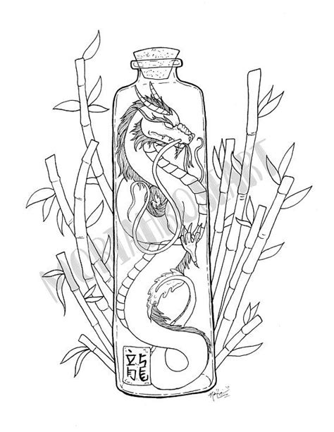 Push pack to pdf button and download pdf coloring book for free. Chinese Dragon Coloring Page | Digital Download ...