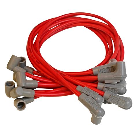 Msd® 31599 Super Conductor™ Spark Plug Wire Set Below Headerexhaust