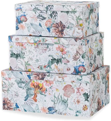 Soul And Lane Decorative Storage Cardboard Boxes With Lids