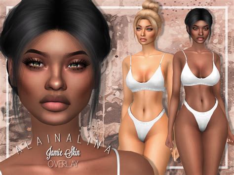 It works with all body types and all body sizes. Alaina Lina Jamie Skin - Sims 4 custom content skin ...