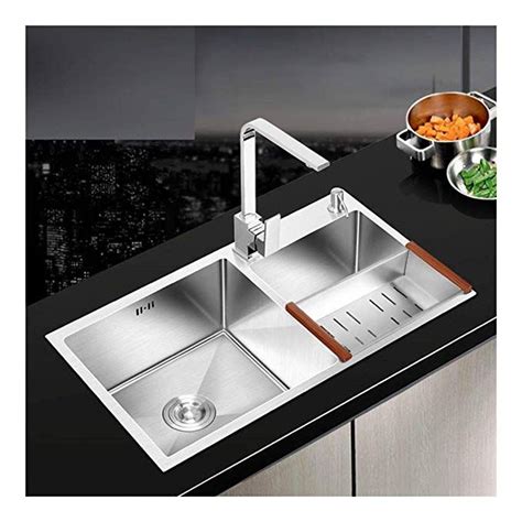 One of the most important criteria for choosing kitchen sink size involves finding a sink that comfortably fits the kitchen's base cabinets. Big Range Double Bowl Kitchen Sink Kitchen Basin Set ...