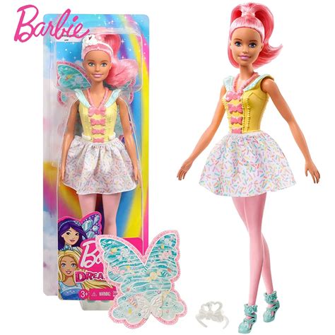 Barbie Dreamtopia Fairy Doll With A Colorful Candy Theme Pink Hair And