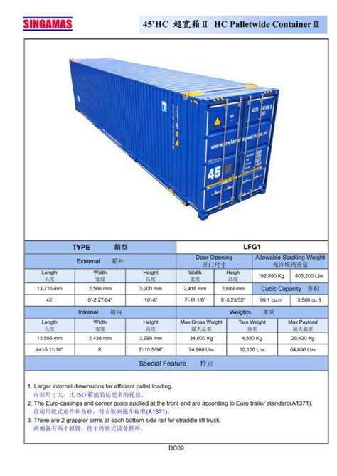 Iso Standard Csc Certificated 45ft Pallet Wide Shipping Container Buy