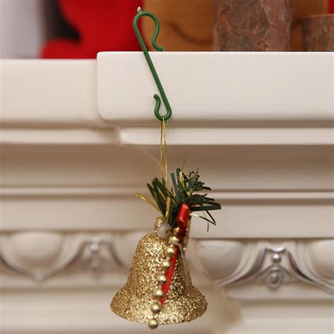 Reusable Plastic Mini Hooks for Christmas Ornament, S Design with