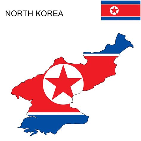 North Korea Flag Map and Meaning | Mappr