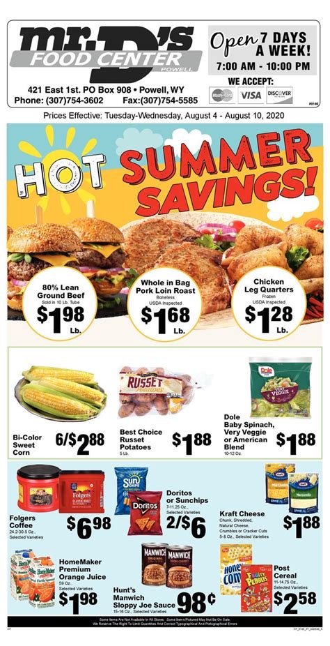 The map and information below will help you find the closest the ups store near you. Mr.D's Food Center Powell | Ad Specials