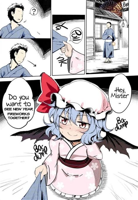 hey mister do you want to see new years fireworks together touhou project 東方project