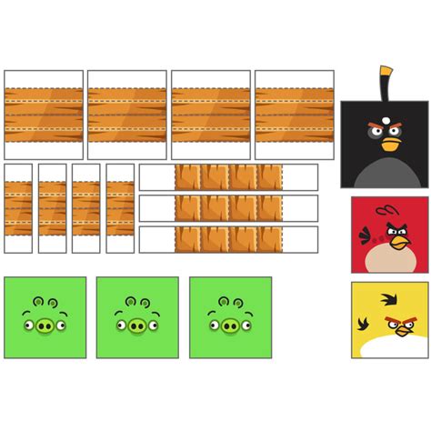 Angry Birds Paper Craft Toy Model Free Printable Papercraft Templates