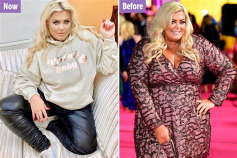 gemma collins slips into leather trousers after three stone weight loss