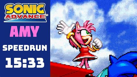 Sonic Advance Amy World Record 1533 Youtube