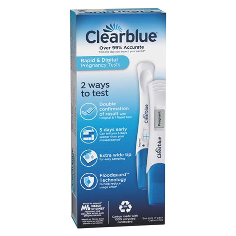 Clearblue Pregnancy Test Combo Pack 2ct Delivered In As Fast As 15