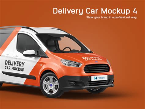 Ford Transit Courier Delivery Car Mockup By Mockupix On Dribbble