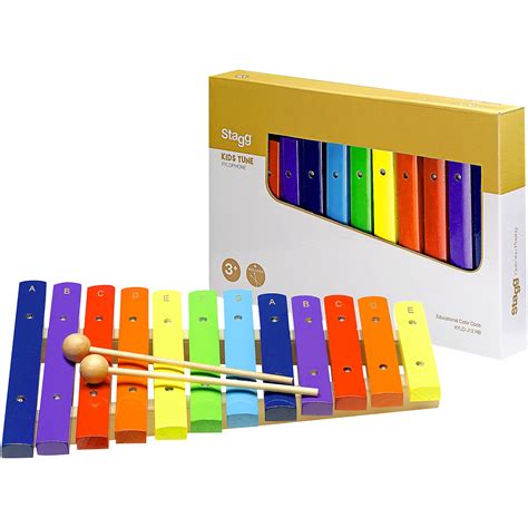 Stagg Xylophone 12 Keys Rainbow Color Woodwind And Brasswind
