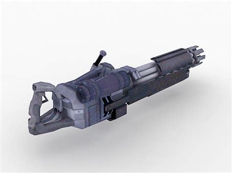 Sci Fi Minigun 3d Model 3ds Max Files Free Download Modeling 32071 On