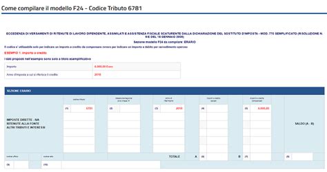 Il codice tributo 4033 viene usato nel pagamento delle principali imposte per effettuare il versamento della prima rata di acconto dell'irpef. Modello F24: codice tributo 6781 per recupero ritenute ...