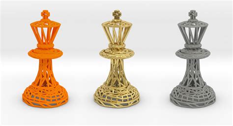 King Chess Piece 3d Model 3d Printable Cgtrader