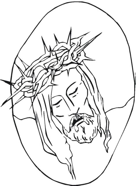 Jesus Face Coloring Page Download Print Or Color Online For Free