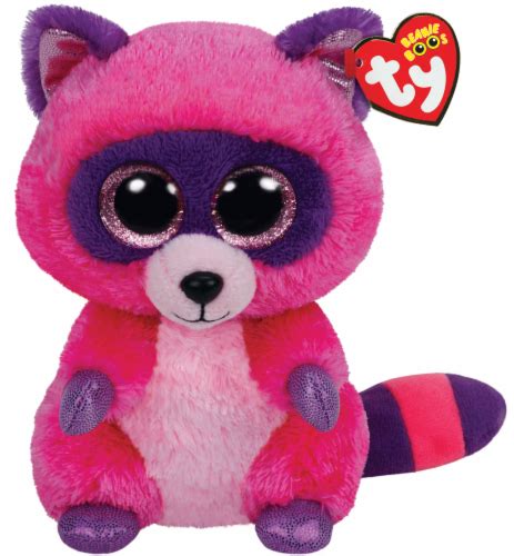 Ty Beanie Boos Roxie Plush Raccoon Pink Purple 8 In Qfc