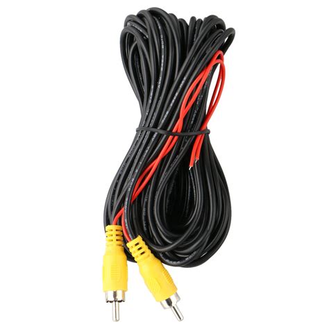 32FT Car Auto RCA Extension Video Cable Rear View Backup Camera