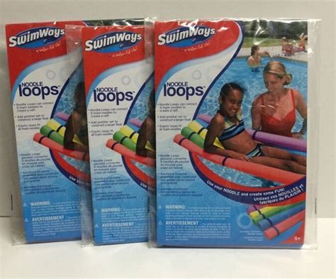 Swimways Noodle Loops Connect Foam Noodles Into A Raft 3 Packs New Pool Toy Swimways Pool