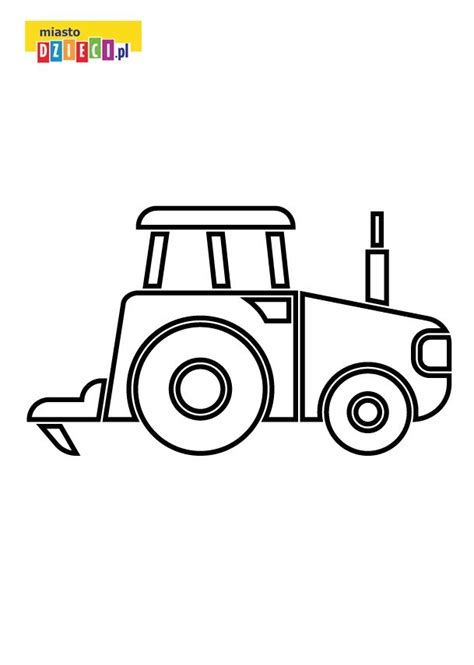 Traktor Do Wydruku Dla Dzieci Kolorowanka Traktor Z Opryskiwaczem Do