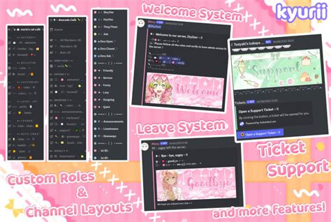 Make An Aesthetic And Cute Discord Server By Kiyurii Fiverr