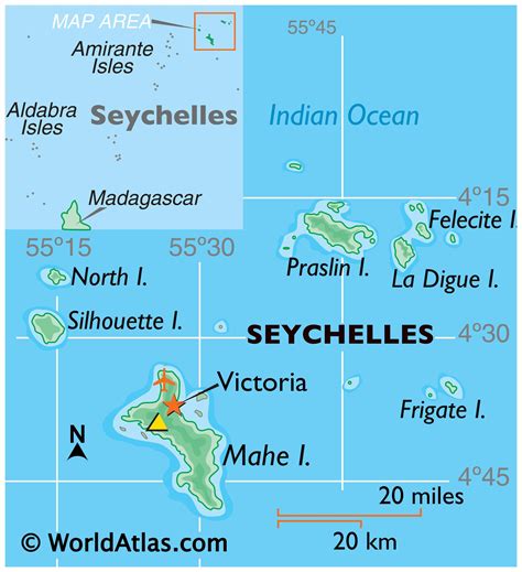 Seychelles Large Color Map