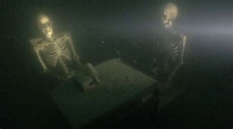 Deep Sea Divers Find Skeletons Sitting At A Table At The Bottom Of Arizona Lake