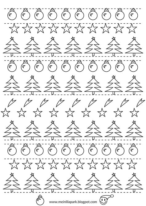 Free printable Christmas coloring page : borders - ausdruckbares