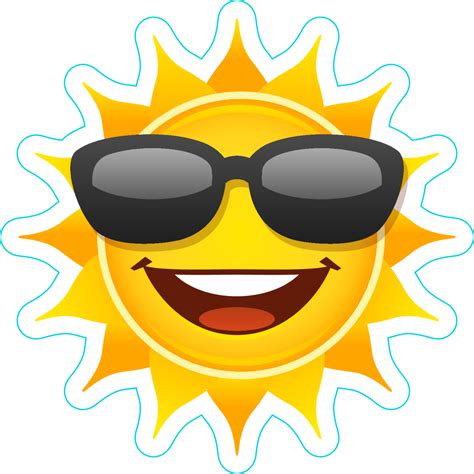 Sun With Sunglasses Png Png Image Collection