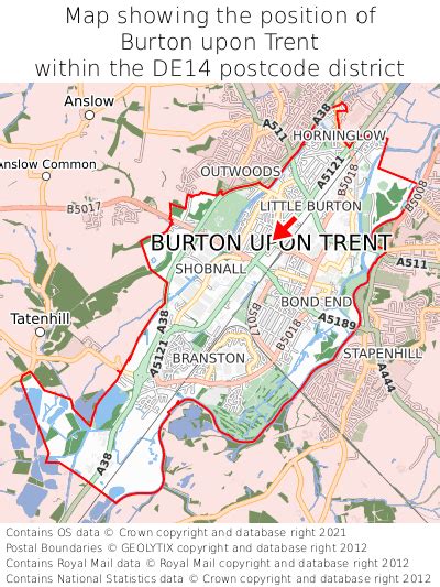 Where Is Burton Upon Trent Burton Upon Trent On A Map