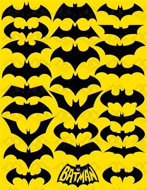Evolution Batman Logos Vector Format Ai Pdf Eps Svg Dxf Etsy